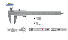 Штангенциркули ШЦ1 150х0,02 и 200х0,02 Vogel