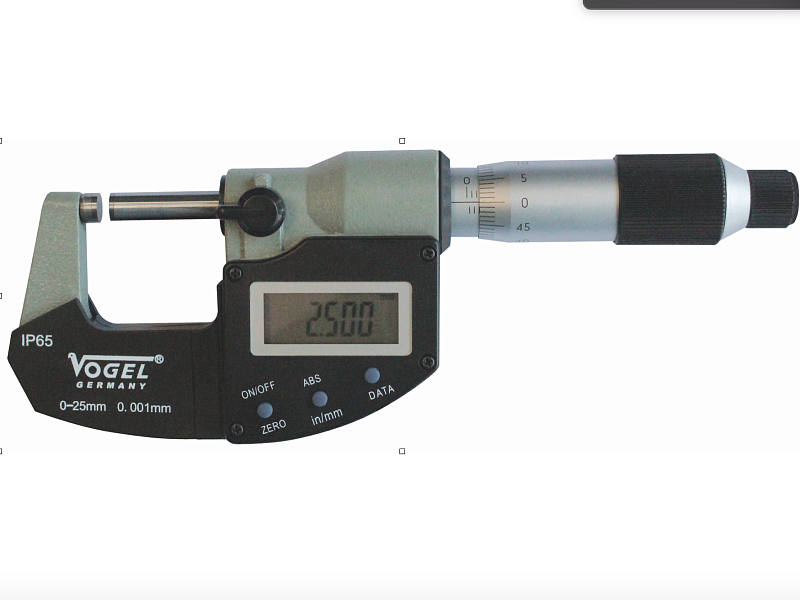 Микрометры МКЦ 25 - 100 IP65 с USB выводом данных Vogel