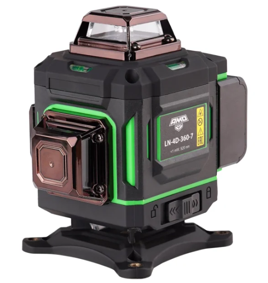 Лазерный уровень с зеленым лучом AMO LN 4D-360-7